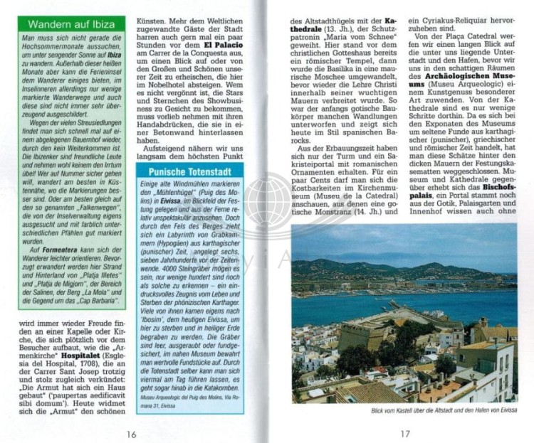 Ibiza i Formentera. Mapa turystyczna 239 wydawnictwa Kompass.  Informator - Fragment 1