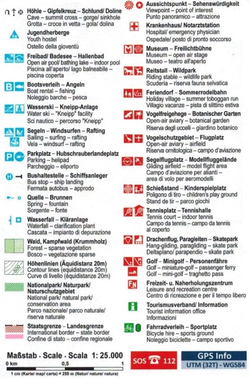 Zillertal : od Jenbach do Mayrhofen 1:25 000. Wodoodporna mapa turystyczna 310 wydawnictwa Kompass. Spis treści 2