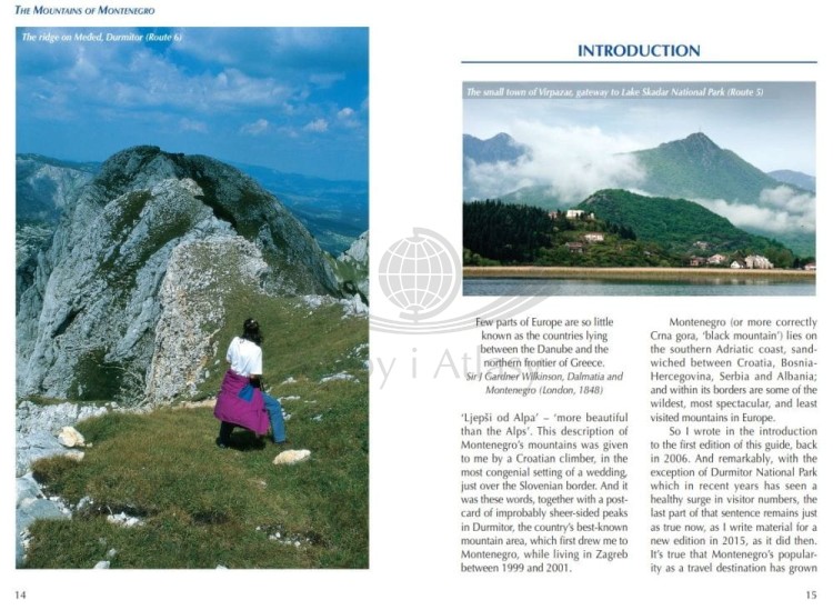 Góry Czarnogóry / The Mountains of Montenegro Przewodnik trekkingowy. Przykładowe strony 4
