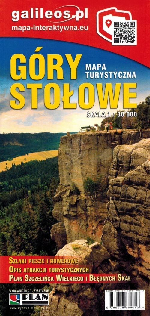 Góry Stołowe 1:30 000. Mapa turystyczna. Wyd. 2024/2025. Galileos
