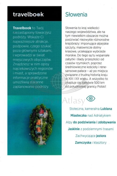Słowenia. Przewodnik travelbook wydawnictwa Bezdroża. Okładka - tył