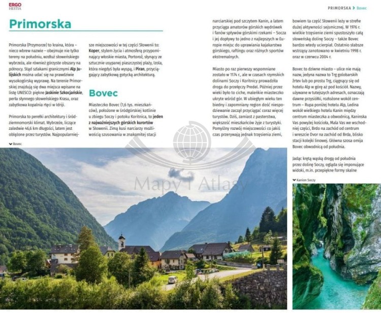 Słowenia. Przewodnik travelbook wydawnictwa Bezdroża. Przykładowe strony 1