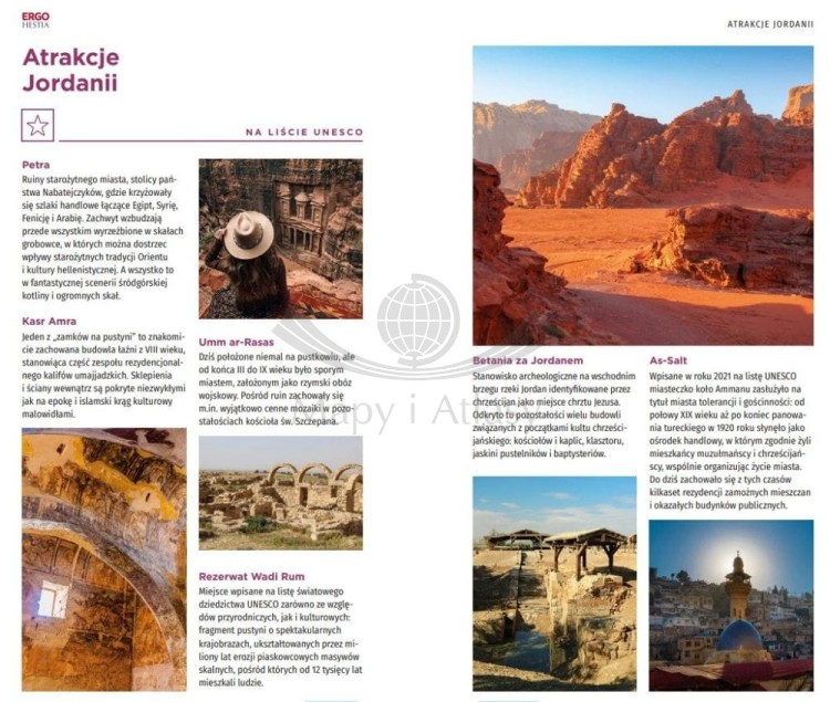 Jordania. Przewodnik travelbook wydawnictwa Bezdroża. Przykładowe strony 1