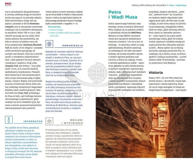 Jordania. Przewodnik travelbook wydawnictwa Bezdroża. Przykładowe strony 2