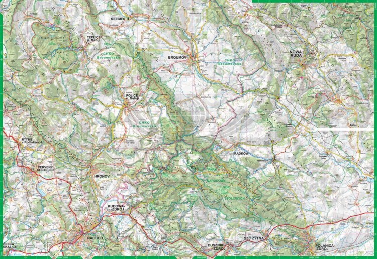 Góry Stołowe 1:60 000. Laminowana mapa turystyczna wydawnictwa ExpressMap. Strona 2