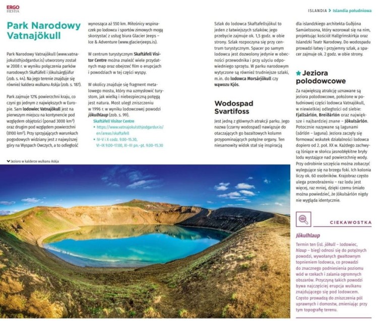 Islandia. Przewodnik travelbook wydawnictwa Bezdroża. Przykładowe strony 3