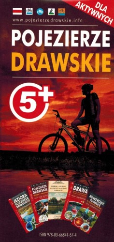Pojezierze Drawskie 1:100 000. Zestaw: 3 mapy, przewodnik turystyczny, plany batymetryczne, linijka wędkarska wydawnictwa EKO-MAP. Okładka