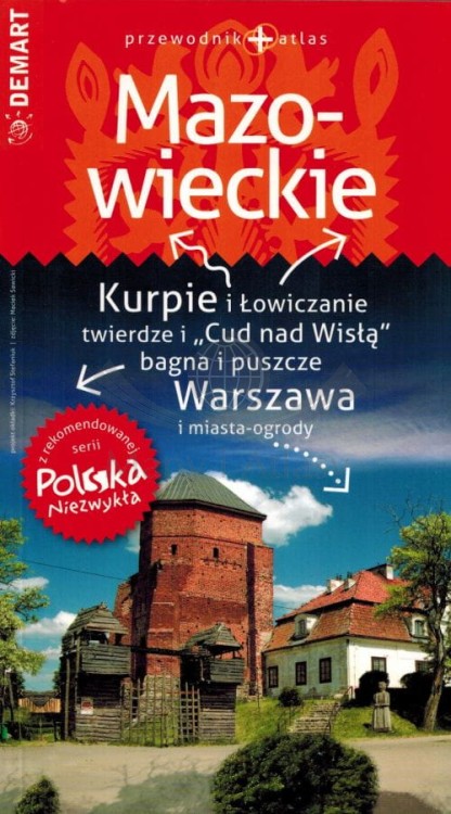 Województwo mazowieckie / Mazowsze. Przewodnik + atlas wydawnictwa Demart. Okładka