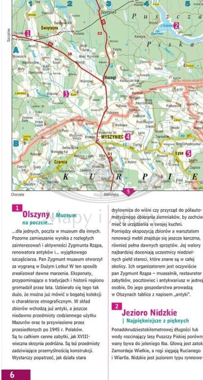Województwo mazowieckie / Mazowsze. Przewodnik + atlas wydawnictwa Demart. Przykładowa strona 1