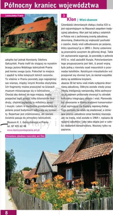 Województwo mazowieckie / Mazowsze. Przewodnik + atlas wydawnictwa Demart. Przykładowa strona 2