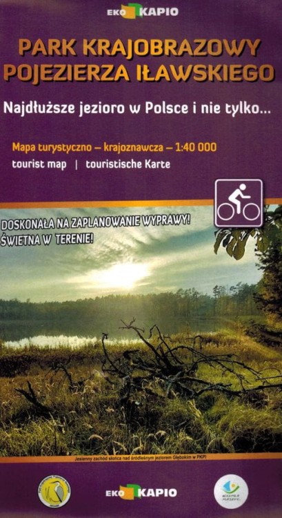 Park Krajobrazowy Pojezierza Iławskiego 1:40 000. Mapa turystyczna wydawnictwa Eko-Kapio. Okładka