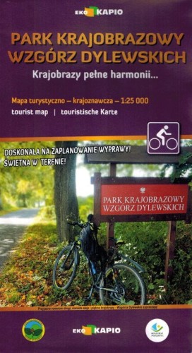 Park Krajobrazowy Wzgórz Dylewskich 1:25 000. Mapa turystyczna wydawnictwa Eko-Kapio. Okładka