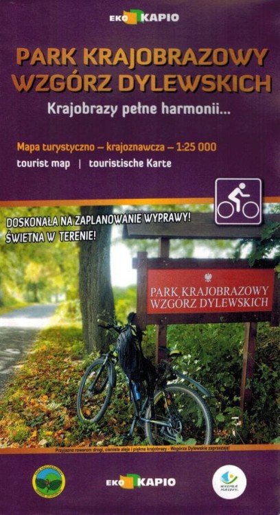 Park Krajobrazowy Wzgórz Dylewskich 1:25 000. Mapa turystyczna wydawnictwa Eko-Kapio. Okładka