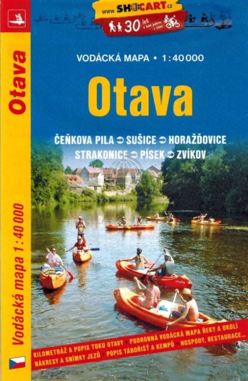 Otava. Mapa kajakowa wydawnictwa Shocart. Okładka