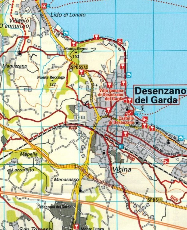Jezioro Garda 1:50 000. Wodoodporna mapa rowerowa wydawnictwa ADFC. Fragment 3