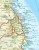 Australia, część wschodnia. Wodoodporna mapa samochodowa-turystyczna wydawnictwa Reise Know-How. Fragment 1