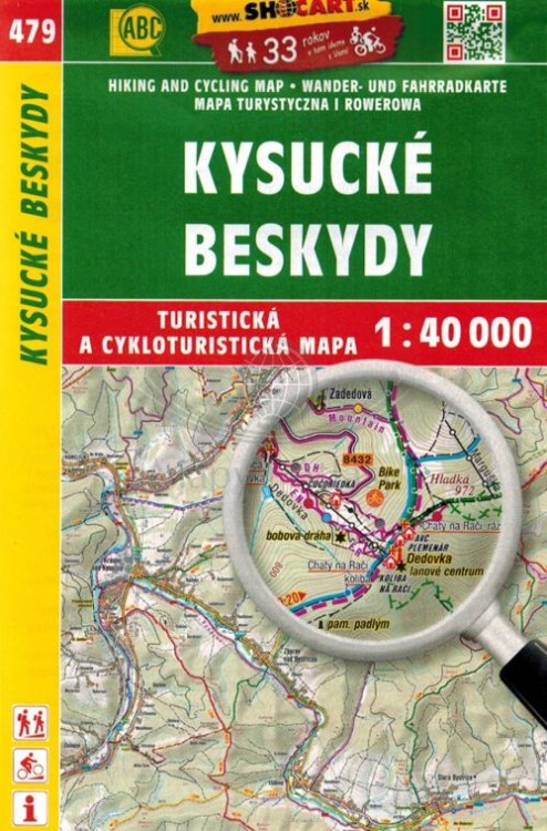 Kysuckie (Kisuckie) Beskidy / Kysucke Beskydy Mapa turystyczna 479 Shocart. Okładka