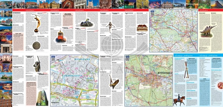 Bydgoszcz i Toruń. Laminowana mapa / Plan miasta + Miniprzewodnik wydawnictwa ExpressMap. Druga strona