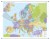 Europa 1:3 000 000. Mapa ścienna. Kody pocztowe. Język polski