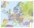 Europa 1:4 500 000. Arkusz, mapa ścienna. Kody pocztowe. Język angielski