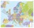 Europa 1:3 750 000. Arkusz, mapa ścienna. Kody pocztowe. Język polski