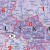 Europa 1:3 000 000. Mapa. Kody pocztowe. Język polski. Wersja do wpinania. Fragment 1
