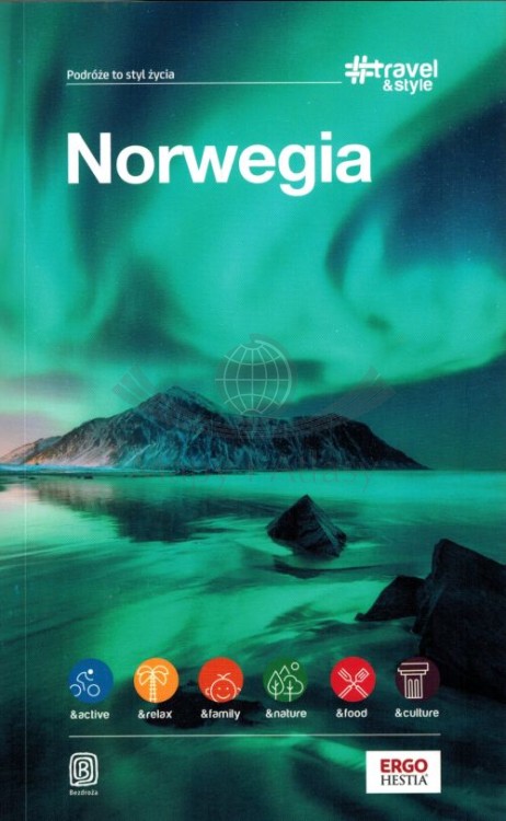Norwegia. Przewodnik travel&style wydawnictwa Bezdroża. Okładka
