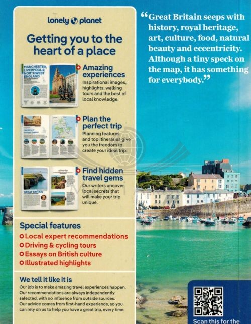 Wielka Brytania / Great Britain. Przewodnik wydawnictwa Lonely Planet. Okładka - tył