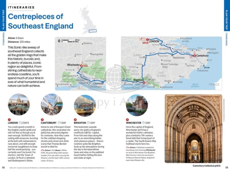 Wielka Brytania / Great Britain. Przewodnik wydawnictwa Lonely Planet. Przykładowe strony 2