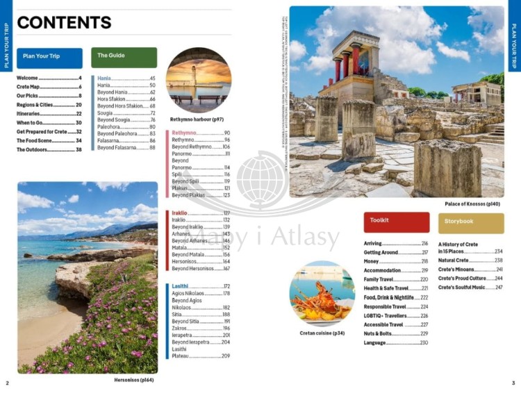 Kreta / Crete. Przewodnik wydawnictwa Lonely Planet. Spis treści