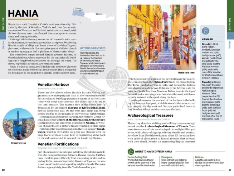 Kreta / Crete. Przewodnik wydawnictwa Lonely Planet. Przykładowe stronny 5