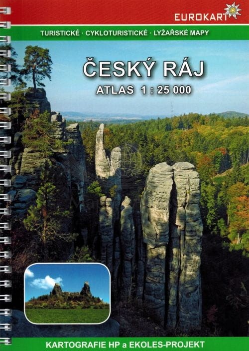 Czeski Raj / Cesky Raj 1: 25 000. Atlas turystyczny wydawnictwa  Kartografie HP. Okładka