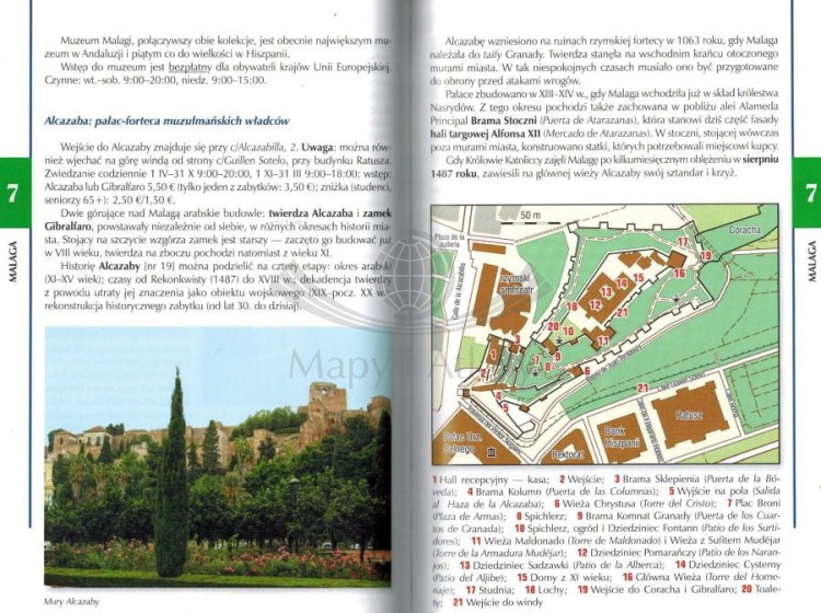 Andaluzja. Kraina sułtanów i królów. Przewodnik wydawnictwa Rewasz. Przykładowe strony