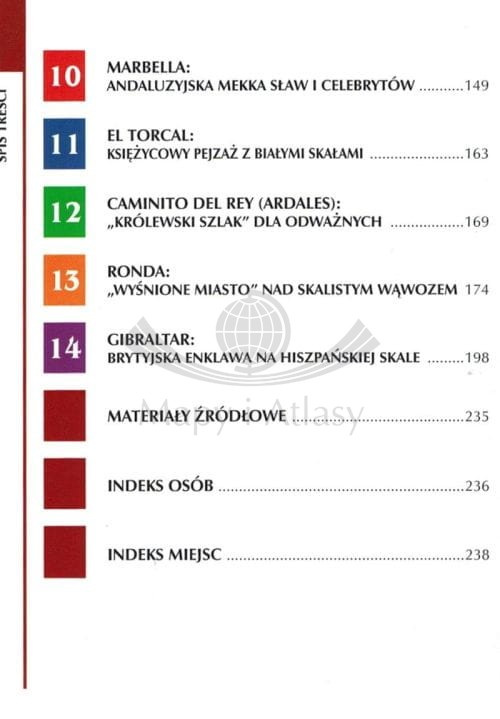 Andaluzja. Kraina sułtanów i królów. Przewodnik wydawnictwa Rewasz. Spis treści 2
