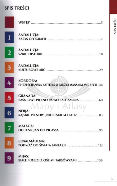 Andaluzja. Kraina sułtanów i królów. Przewodnik wydawnictwa Rewasz. Spis treści 1