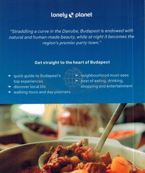Budapeszt / Budapest. Przewodnik wydawnictwa Lonely Planet. Okładka - tył
