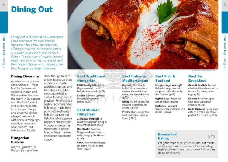 Budapeszt / Budapest. Przewodnik wydawnictwa Lonely Planet. Przykładowe strony 1