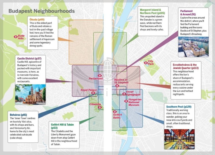 Budapeszt / Budapest. Przewodnik wydawnictwa Lonely Planet. Przykładowe strony 4