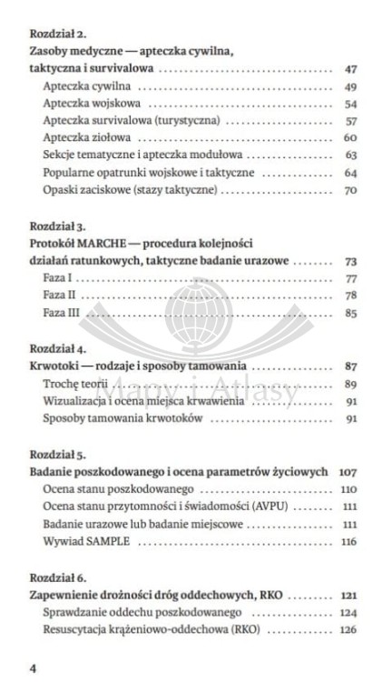 Pierwsza pomoc przedmedyczna: outdoor, survival, wojna. Poradnik wydawnictwa Bezdroża. Spis treści 2