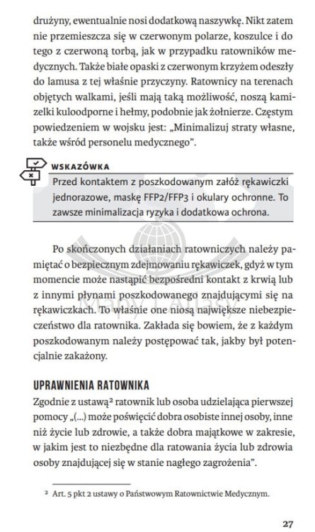 Pierwsza pomoc przedmedyczna: outdoor, survival, wojna. Poradnik wydawnictwa Bezdroża. Fragment 1