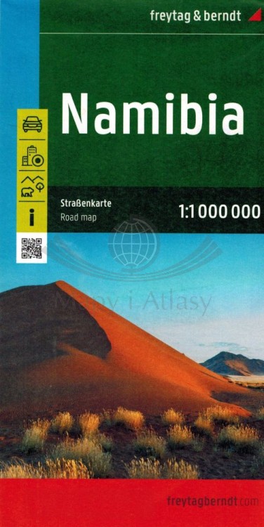Namibia 1:1 000 000. Mapa samochodowo-turystyczna wydawnictwa Freytag & Berndt. Okładka