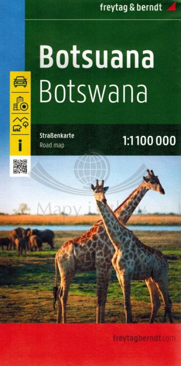 Botswana 1:1 100 000. Mapa samochodowo-turystyczna wydawnictwa Freytag & Berndt. Okładka
