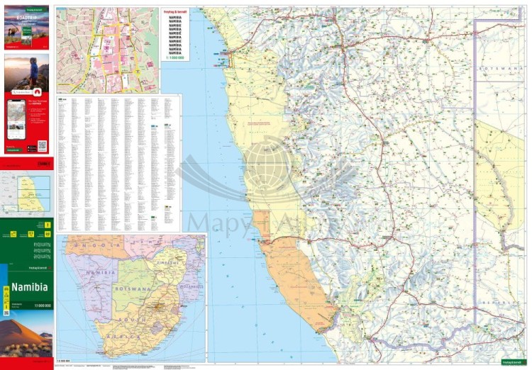 Botswana 1:1 100 000. Mapa samochodowo-turystyczna wydawnictwa Freytag & Berndt. Strona 1