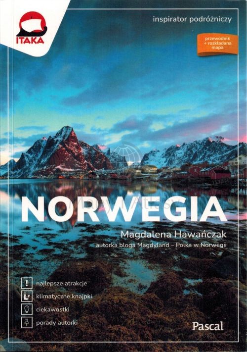 Norwegia "Inspirator Podróżniczy". Przewodnik + mapa wydawnictwa Pascal. Okładka