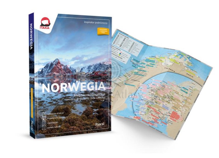 Norwegia "Inspirator Podróżniczy". Przewodnik + mapa wydawnictwa Pascal.