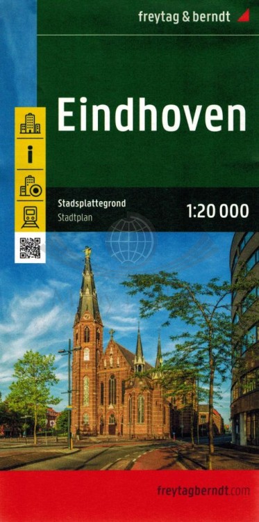 Eindhoven 1:20 000. Mapa / Plan miasta wydawnictwa Freytag & Bernd. Okładka