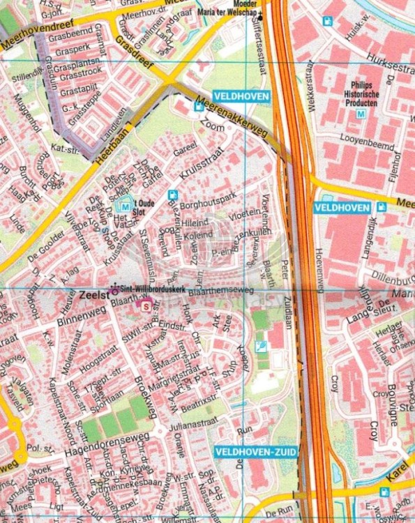 Eindhoven 1:20 000. Mapa / Plan miasta wydawnictwa Freytag & Bernd. Fragment 1