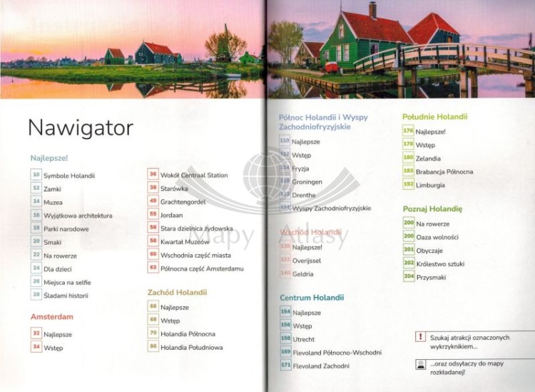 Holandia "Inspirator Podróżniczy". Przewodnik + mapa wydawnictwa Pascal. Spis treści