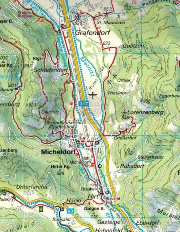 Środkowa Karyntia. Północne okolice Klagenfurtu, Alpy Gurktalskie / Mittelkarnten, Gurktaler Alpen, Friesach, Feldkirchen, St. Veit an der Glan. Mapa turystyczna WK 231 wydawnictwa Freytag & Berndt. Fragment 1