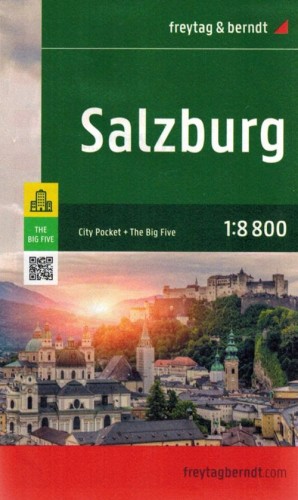 Salzburg 1:8 000. Wodoodporna mapa / plan miasta wydawnictwa Freytag & Berndt. Okładka